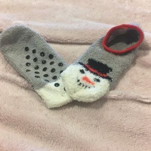 Snowman Slipper Socks